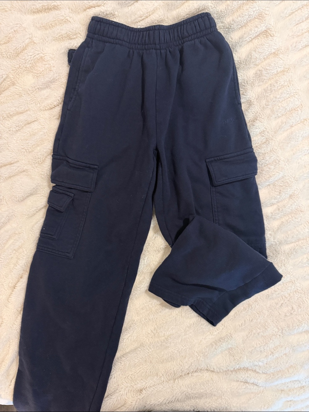 Garage Navy Cargo Sweatpants